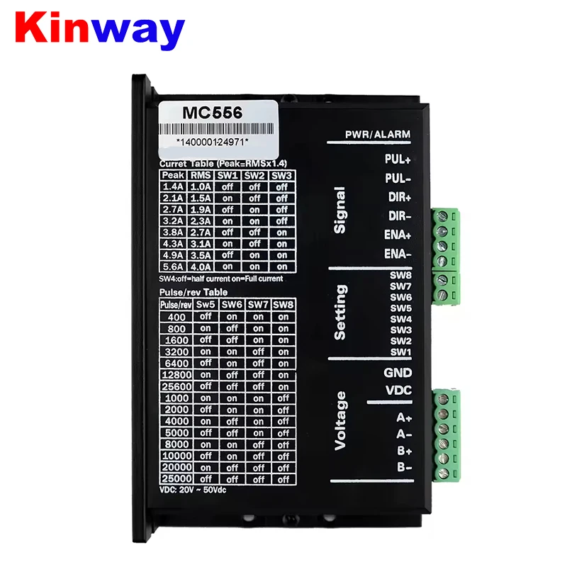 Kinway motor driver MC556E DC20V-50V stepper motor driver for CNC machine part