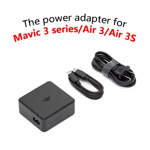 Accesorio Original Cargador Mavic 3 de 100W Adecuado o DJI Mavic Serie 3 Air3/Air 3S Adaptador de corriente de carga rápida