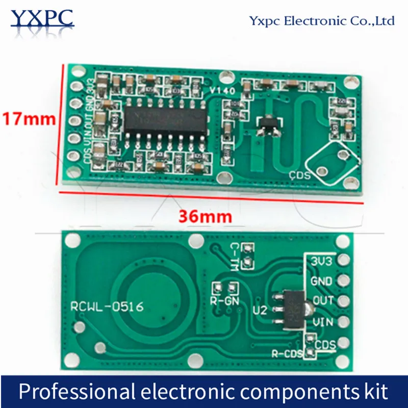 RCWL-0516 Microwave Radar Induction Switch Module Human Body Detection Intelligent Sensor Detector for Home Automation