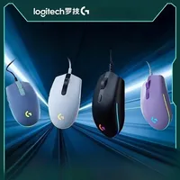 Logitech (G) G102 Mouse Ergonomic Mouse Optical 8000DPI 16.8M Color LED Customizing 6 Buttons Wired Pc Gaming Accessories roccat