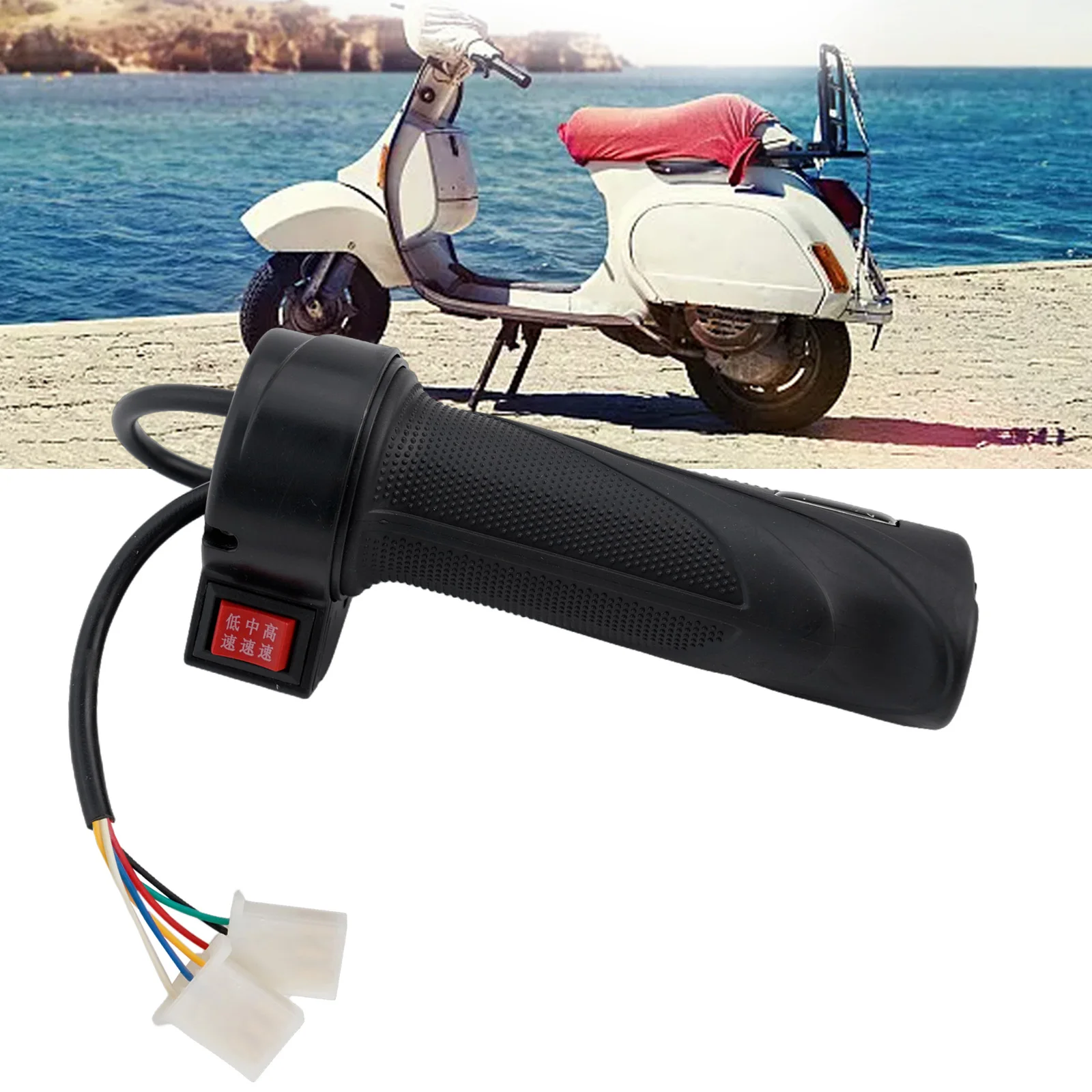 

Electric Bicycle Throttle Throttle Electric Vehicle Grip Throttle Shock-absorbing 3speed Ebike High Quality E-Bike New E-Bike