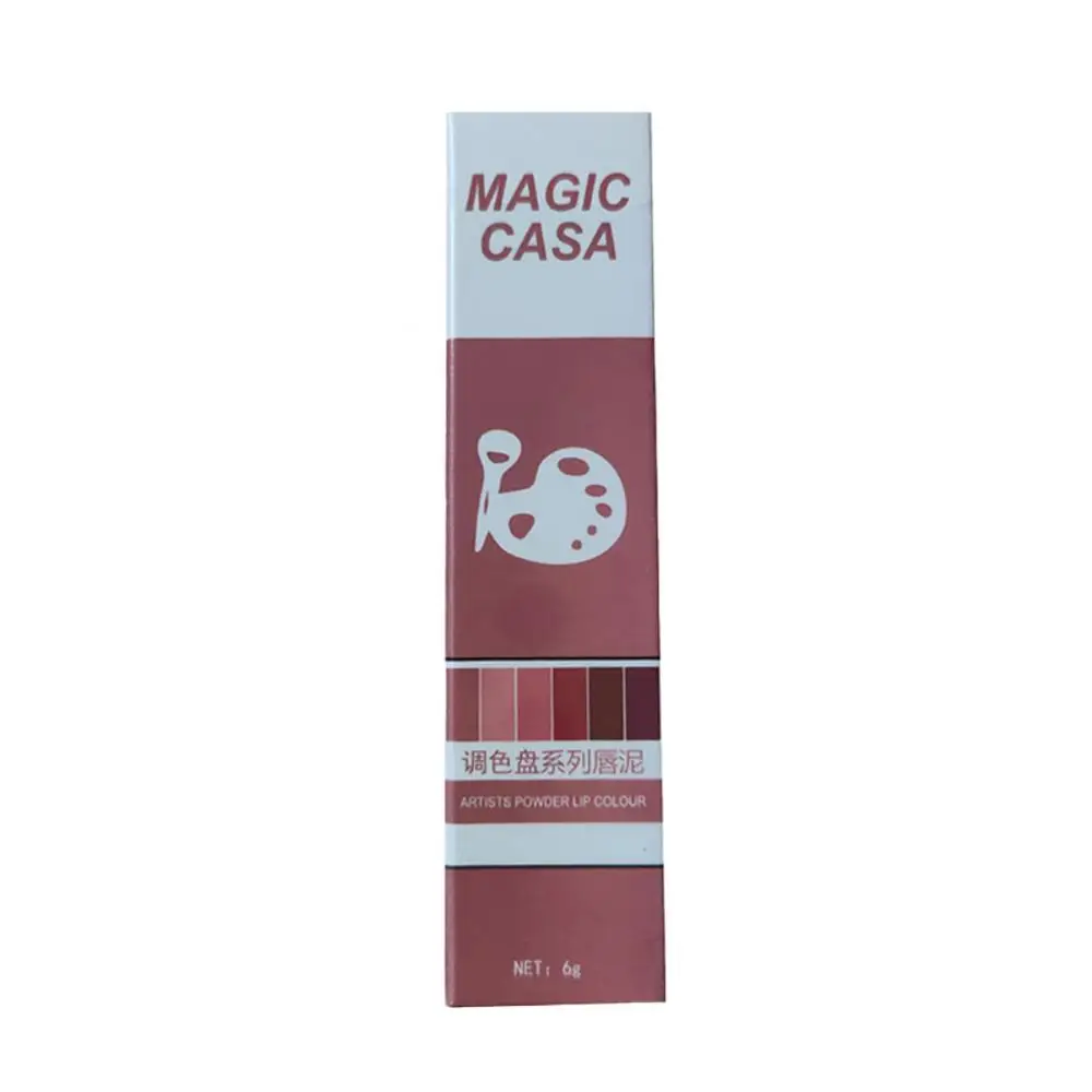 1 ~ 4pcs Lip gloss Soft Mate Lippenstift Tube kreative Lippenstift Lippen Make-up Lippen glasur feuchtigkeit spendend 6 Farben Lippen tönung Schlamm Kosmetik