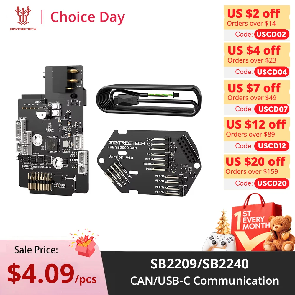 BIGTREETECH EBB SB2209 SB2240 CAN Voron StealthBurner لـ Voron SB Hotend Klipper Canbus Head Tool Max31865 أجزاء طابعة ثلاثية الأبعاد ذاتية الصنع #1