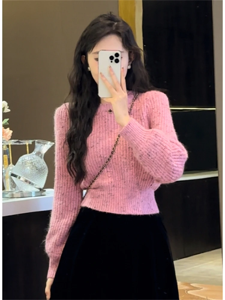 Women Sweater Womens Winter Sweaters Pullover Traf Female Knitting Overszie Long Sleeve Loose Knitted Outerwear ropa de mujer