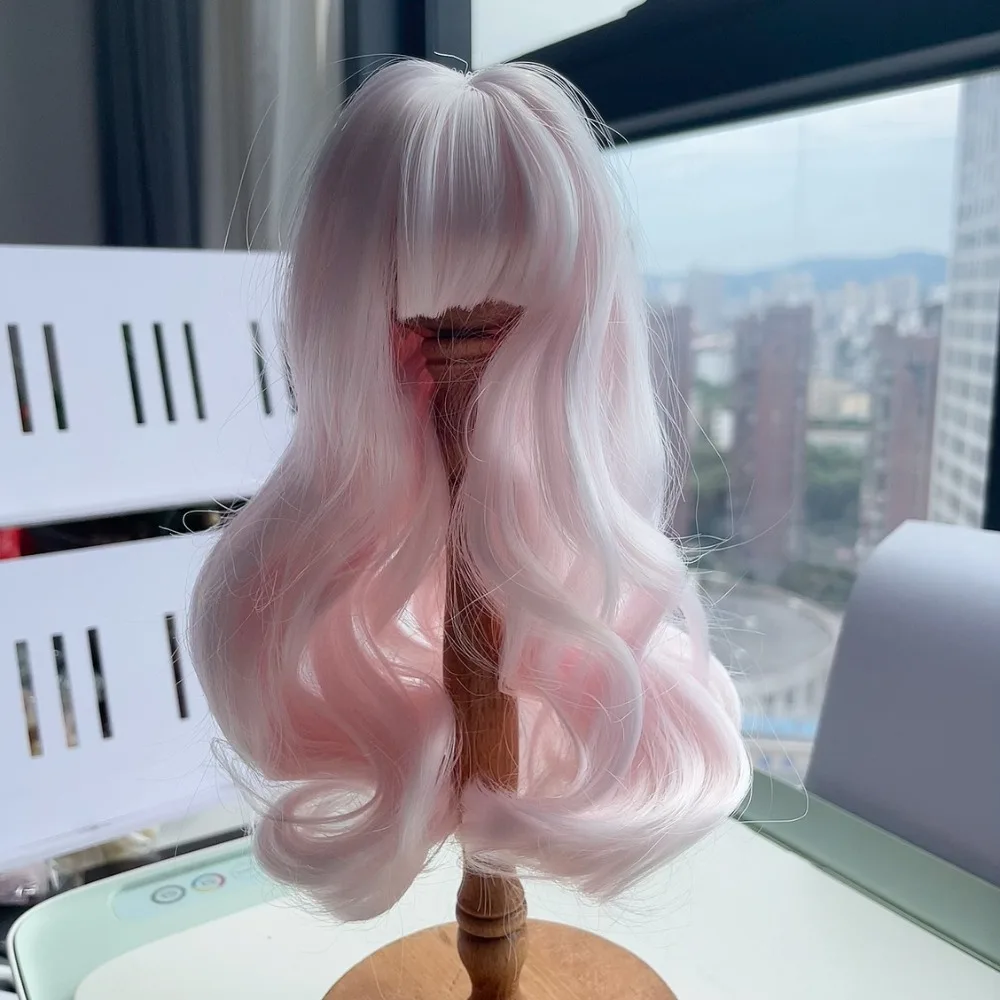 

Multicolor Bjd Doll Wig Curly Hair High Temperature Fiber BJD SD Doll Hair Cute Handmade Bjd Wig Accessories Children Gift