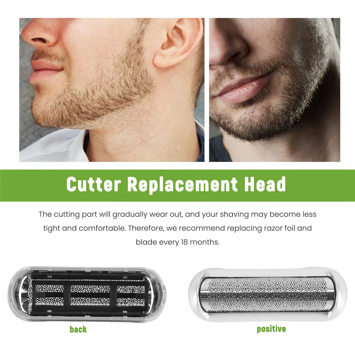 

AAAL 2PCS Shaver Foil for M60 M90 P60 P70 Shaver