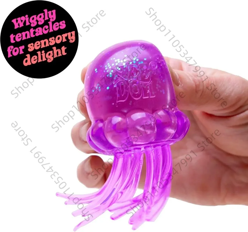 

Office Stress Relief Fidget, Sensory Therapy Pressure Toy Jellyfish Squishy Water Toy: Simulated Octopus Squeeze Ball