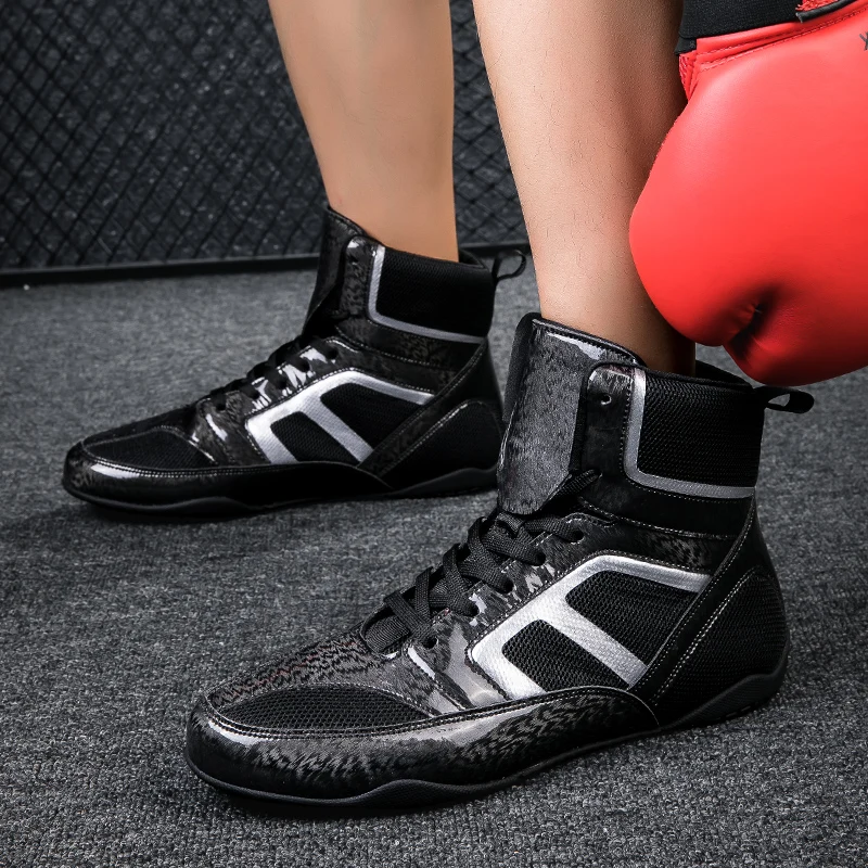 male-boxing-shoes-fighting-sanda-strength-high-top-shoes-light-fighting-boots-weightlifting-shoe-sneakers-35-46-wrestling-shoes