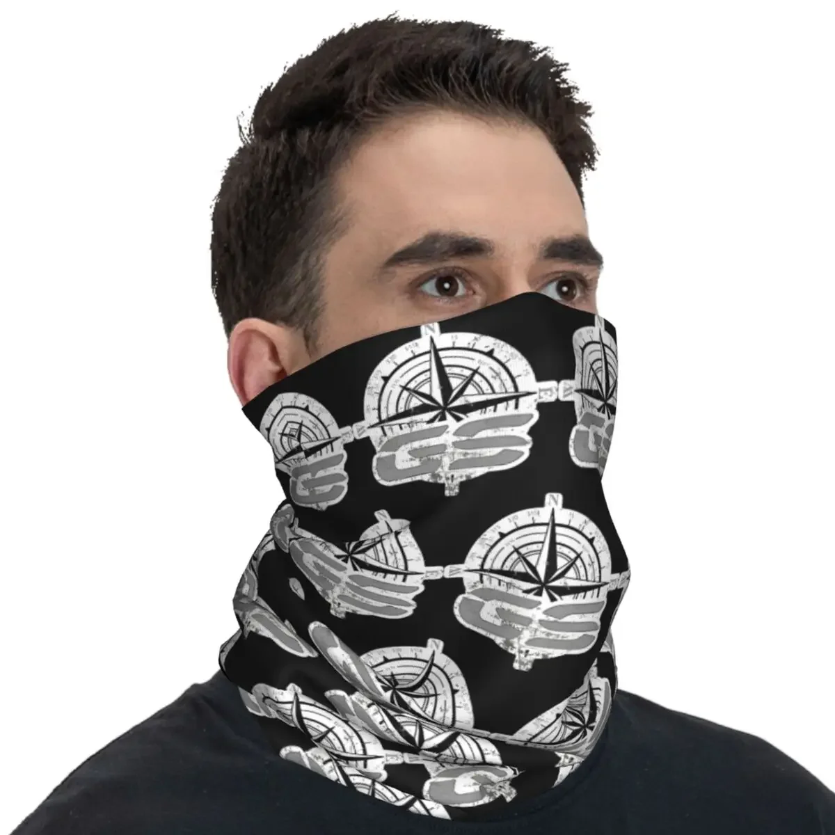 GS Worlds Maps Bandana Trendy Cycling Mask Hiking Camping Anti-UV Balaclava Custom DIY Seamless Soft Face Cover Mask