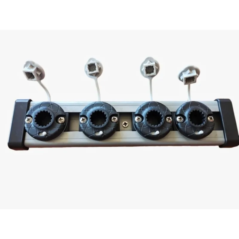Multifunctional aluminum alloy socket bracket contains 4 octagonal bases, boat platform boat, ocean boat universal accessories