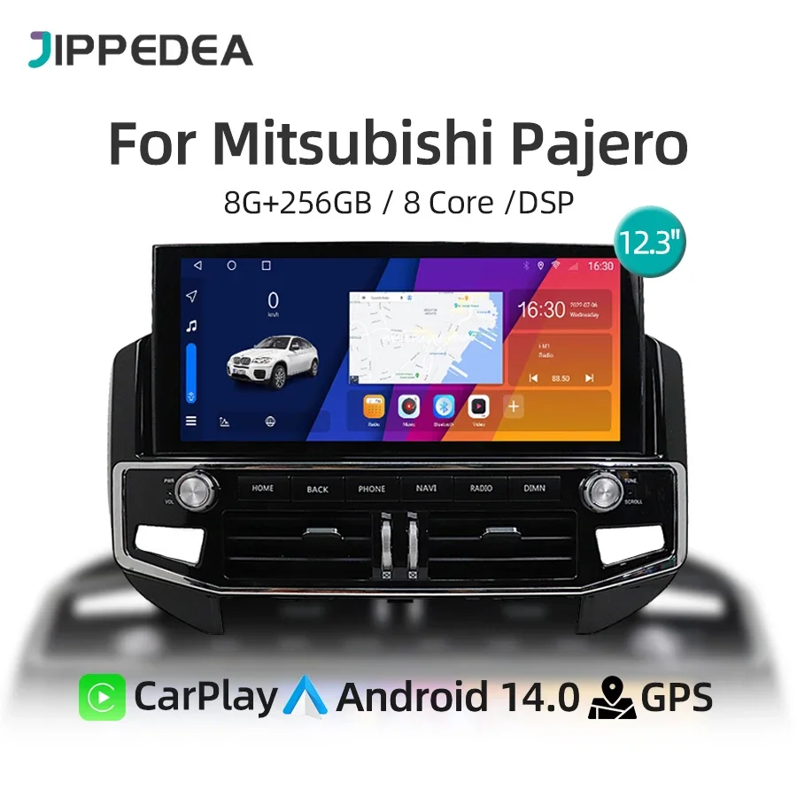 Android 14 Car Multimedia Player Wireless CarPlay Navigation GPS 12.3