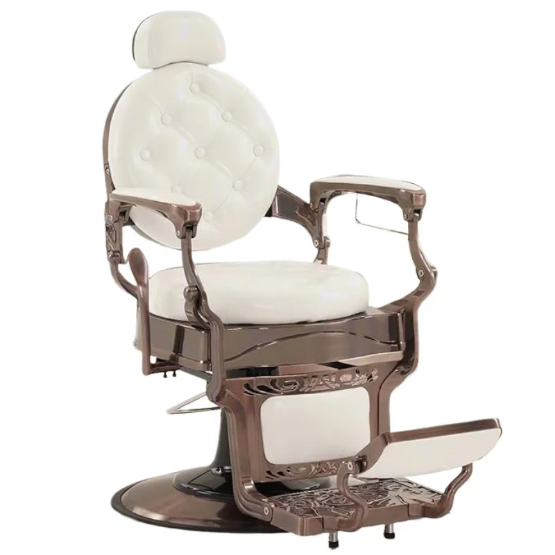 Retro high-end hair salon chair, eyebrow trimming beauty can be lifted and adjusted hair salon special hair