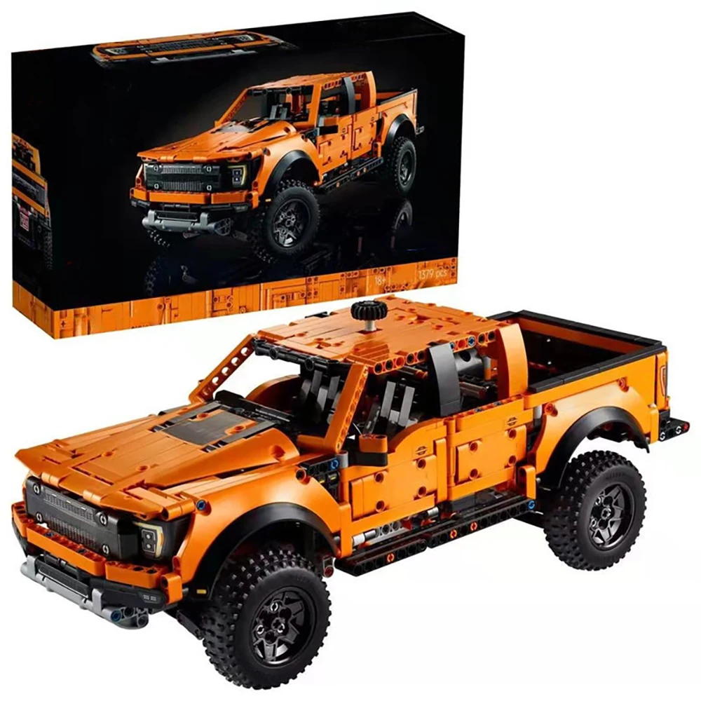 Raptor pickup Building Block Kit Recreating The Features and Functions of The Powerful Ford F-150 Raptor Pickup Truck