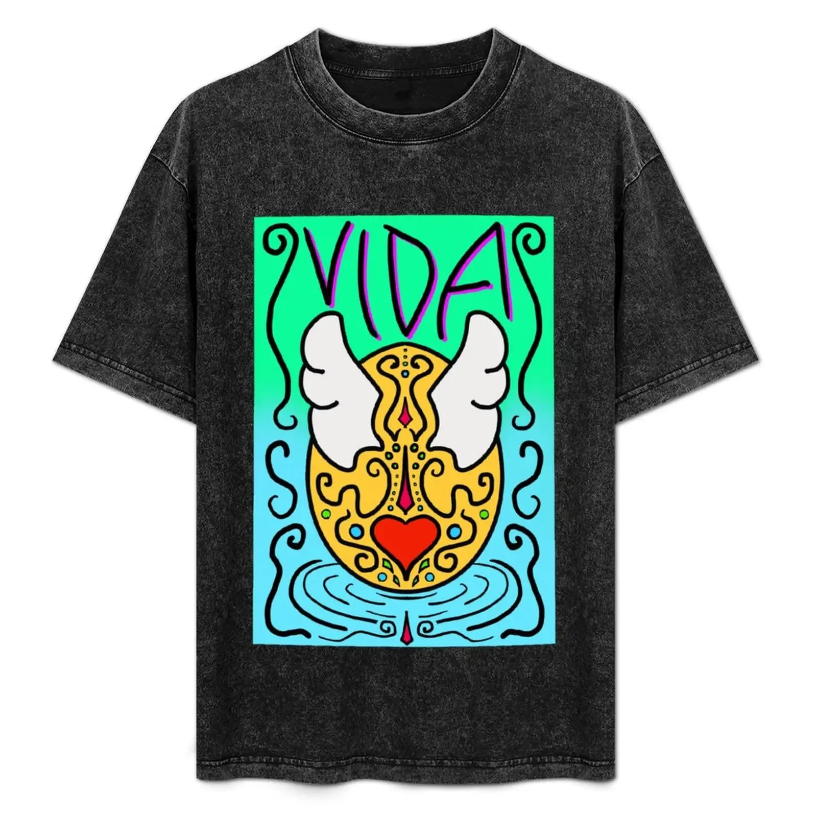 

Vida T-Shirt man t shirt designer man t shirt cotton high quality t shirt custom print man shirts for men casual T-Shirt