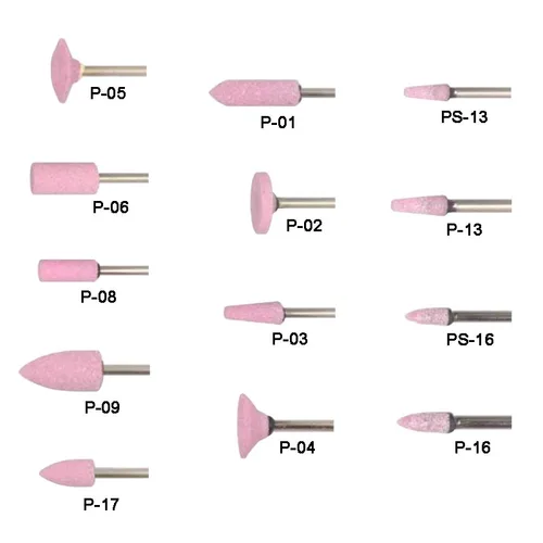 Pulidor de laboratorio Dental para dentistas, herramientas de pulido para el cuidado de los dientes, Kit de piedras rosas, instrumento Dental, 100 unids/set
