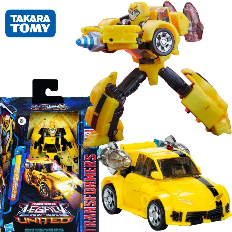 In StockTransformers Legacy United DeluxeAnimated Universe Bumblebee Action figurrimodellare la collezione di giocattoli regalo Hobby