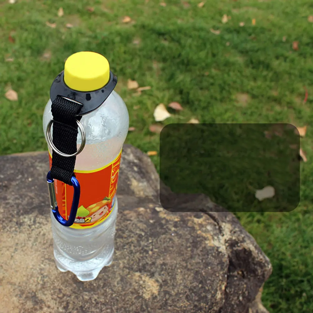 

6 Pcs Water Bottle Buckle Holder Clip Carrier Carabiner Hook Silicone Hanging Travel