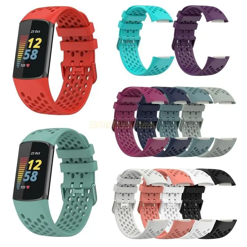 F62C Silicone Watchband Verstelbaar horlogebandriem Polsbandje voor kosten 5 smartwatch -accessoire