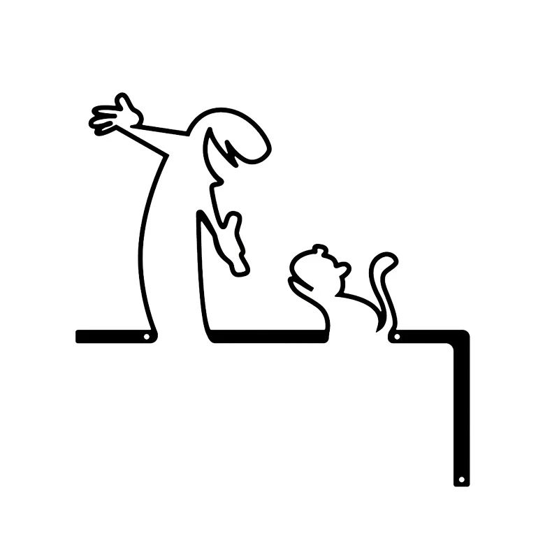 Металлический настенный декор в стиле ретро, знак из кованого железа, дверная рама, художественная подвесная картина, домашний декор интерьера, металлическая настенная художественная вывеска Lucky Cat Металлический настенный декор в стиле ретро, знак из кованого железа, дверная рама, художественная подвесная картина, домашний декор интерьера, металлическая настенная художественная вывеска Lucky Cat