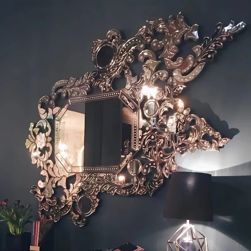 Organic Mirror Wall Handicraft Mirrors for Room Miroir Decoration Decorations Item Hand Mirror Portable Lamp At Home Decor