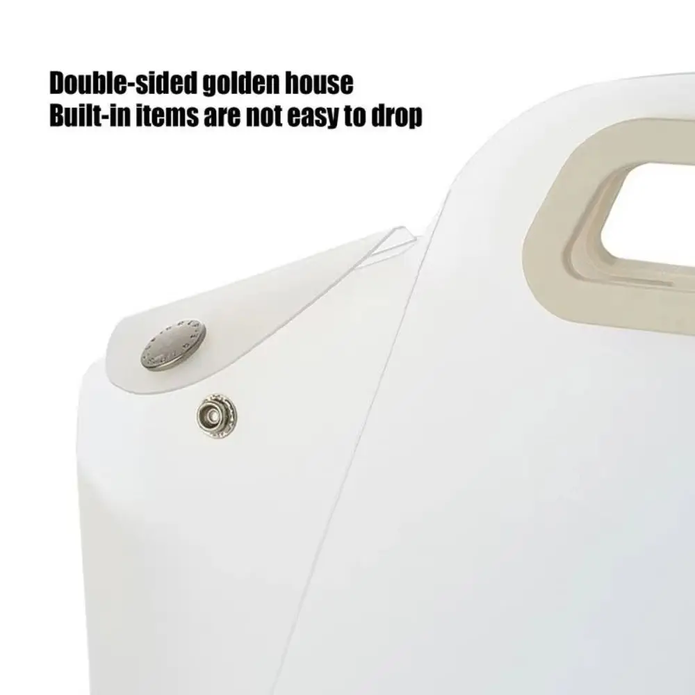 منظمة محمولة، مجلدات مشروع شفافة، مقاومة للماء وقابلة لإعادة الاستخدام، حقيبة حمل ذات سعة كبيرة ومتعددة الألوان