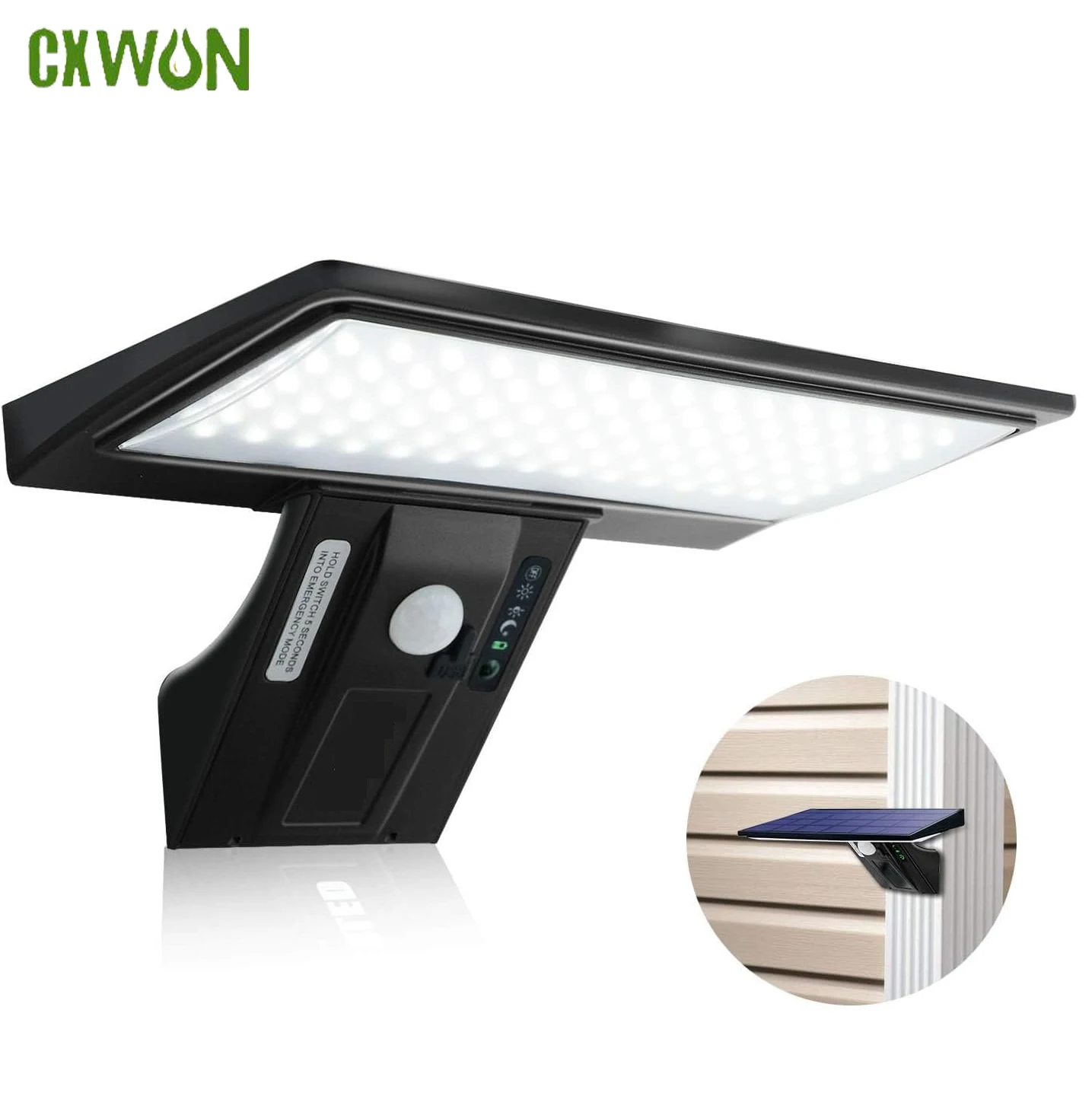 Solar Energy Garden Wall Light Indoor Waterproof Outdoor Lamp Sunlight Powered Lighting for Yard