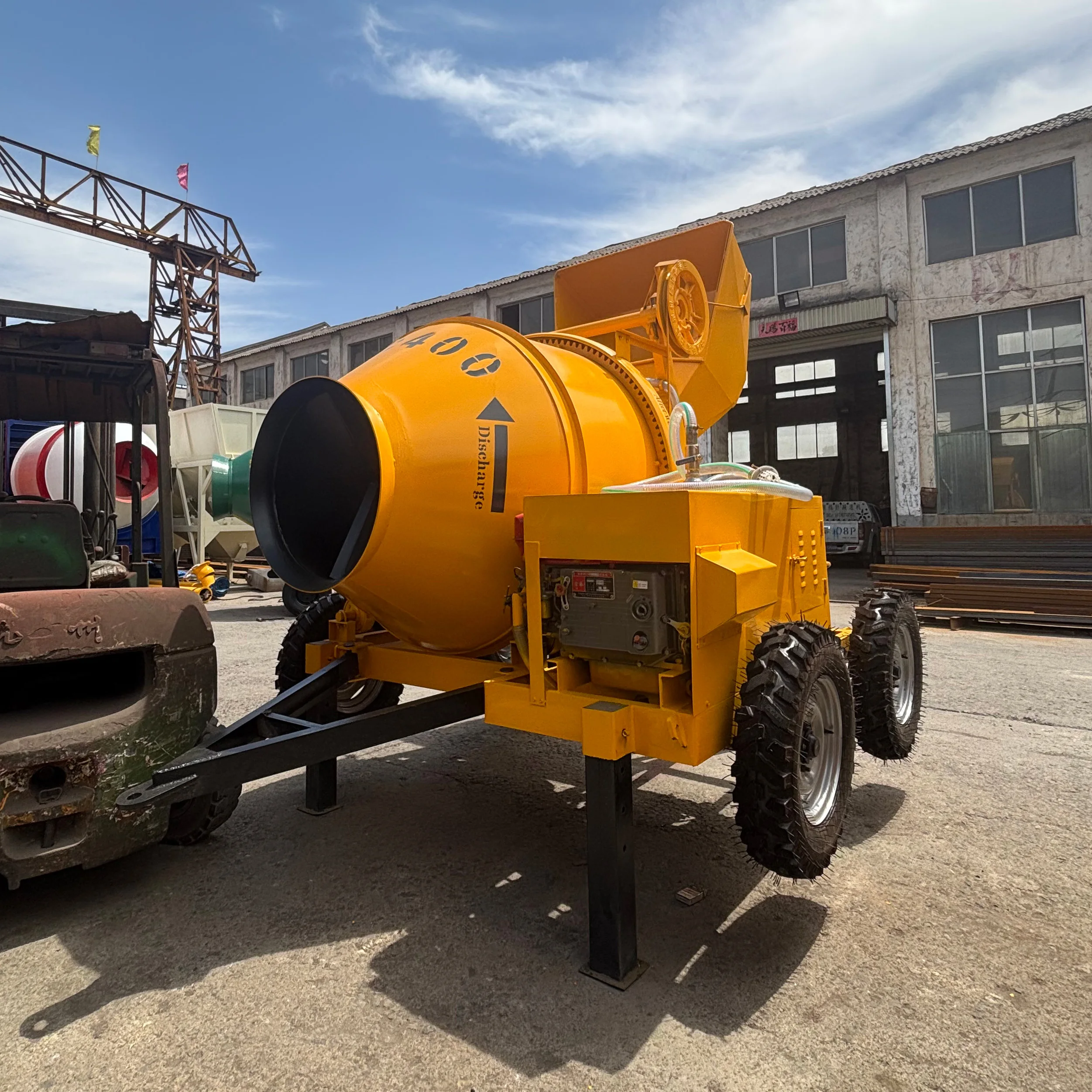 

500l Concrete Mixer Electric Concrete Mixer Self Loading Concrete Mixer for Construction