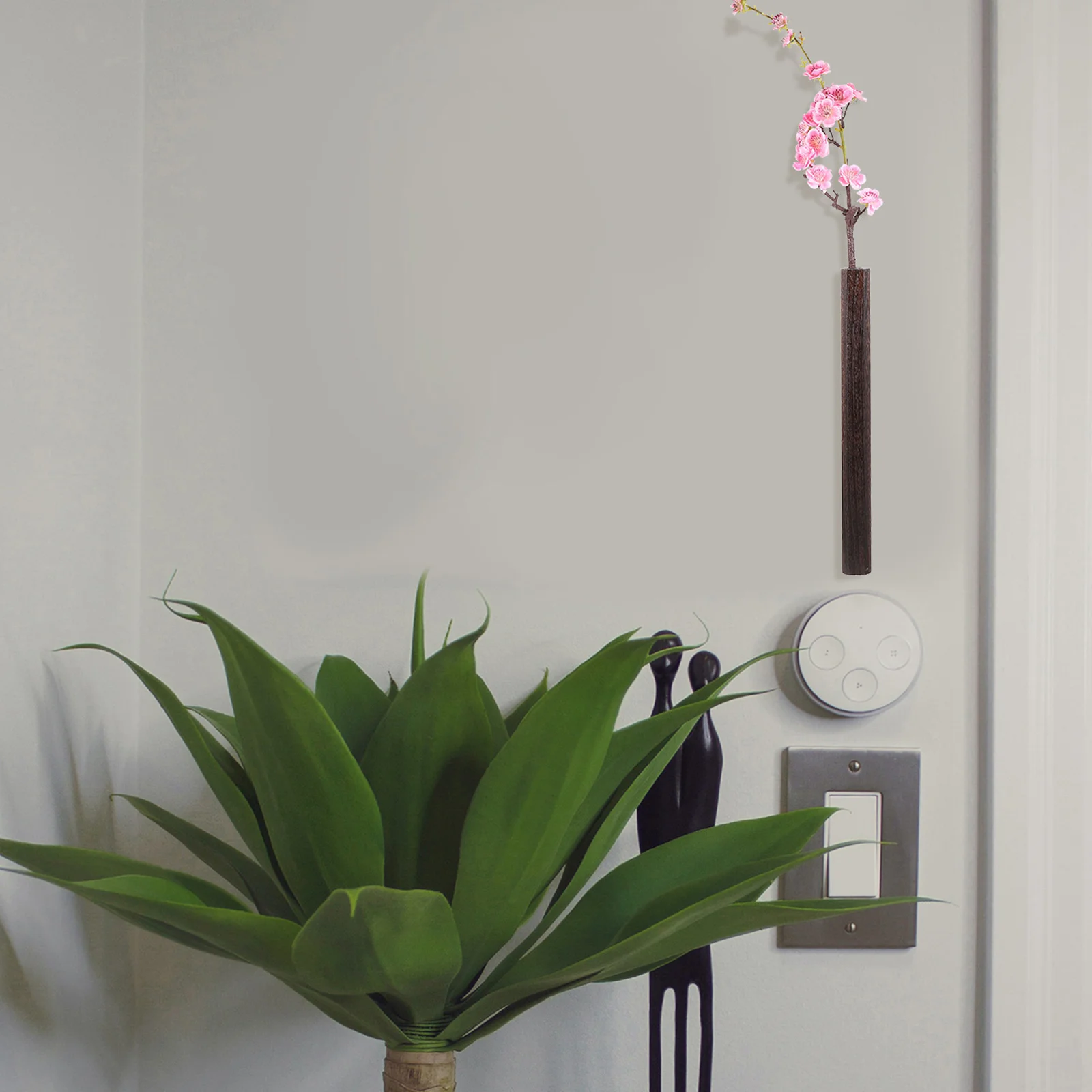 

Hanging Vase For Artificial Flowers Dried Holder Hydroponic Planter Wall Mounted Wood Vase For Home Decor Living Room