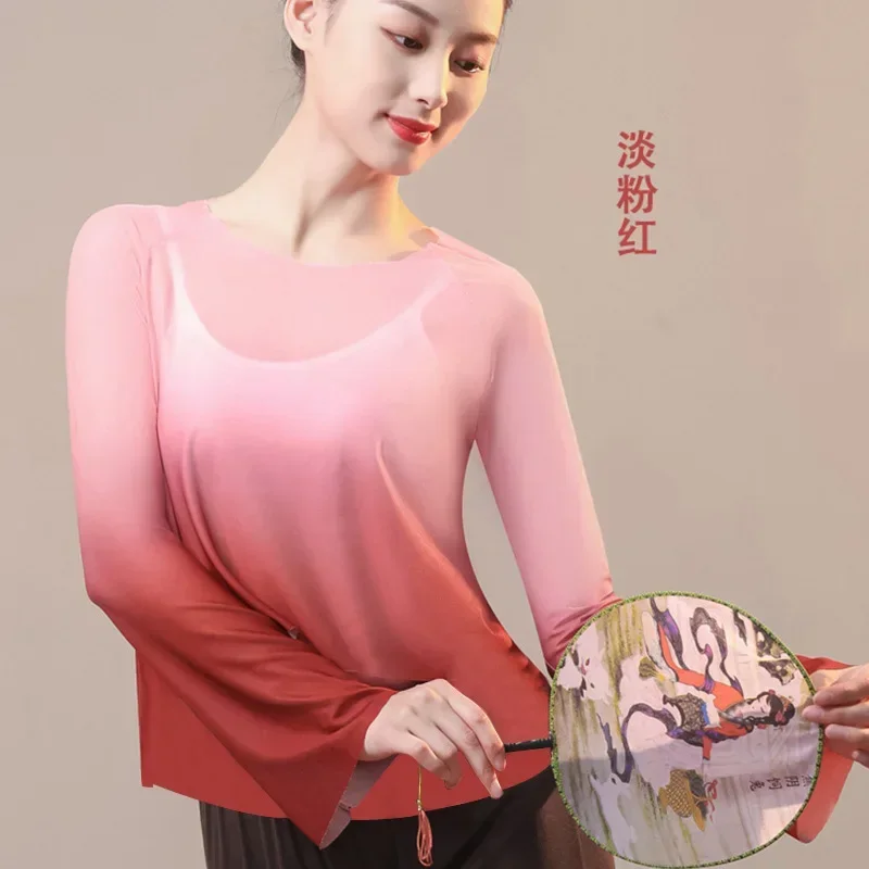 أزياء الرقص الكلاسيكي الجديدة جسم الإناث قافية الشاش الجنية أنيقة تغيير تدريجي اللون