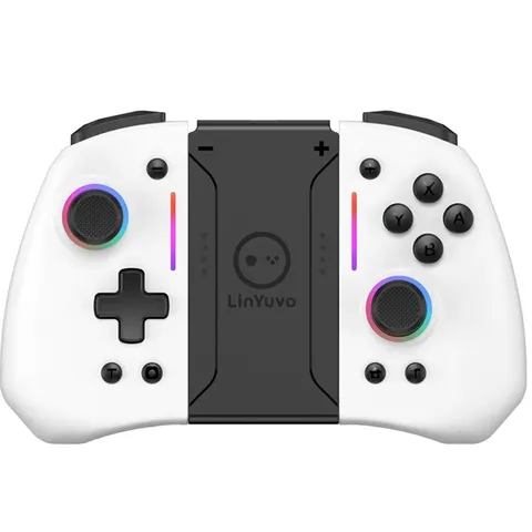LinYuvo KS42 Meteor Light trådlös joypad med 8 färger RGB-lampor för Switch/Lite/OLED, med programmerbar turbo och vibration 10 best sales Nintendo Switch-gamepad - №3