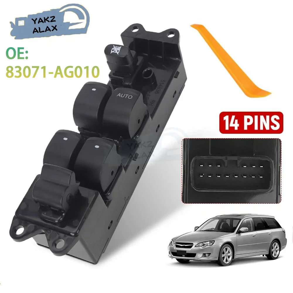 

83071-AG010 Front Right Window Control Switch for Subaru Liberty Outback 2004 2005 2006 2007 2008 Glass Lifter Controller