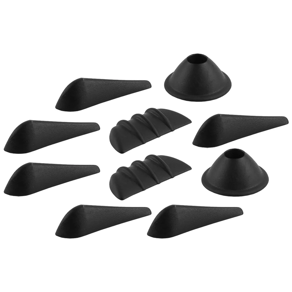 10 Pcs Wind Noise Reduction Package Rearview Spoiler Wing Car Universal Mirror Tool Plastic