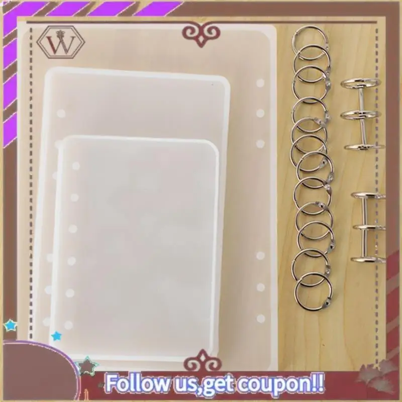 ABBG-A5 A6 A7 Notebook Cover Resin Mold DIY UV Epoxy Silicone Molds Transparent Book Gift Resin Casting Molds Resin Craft Easy T
