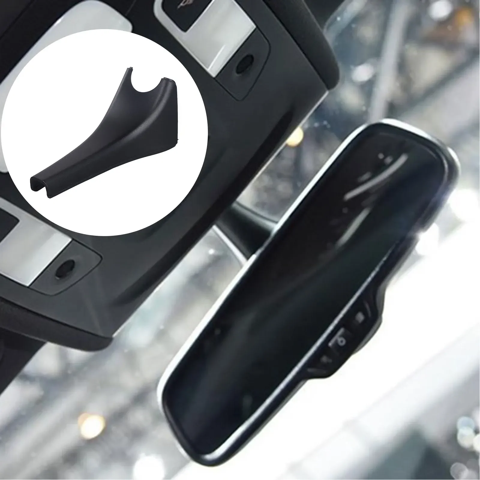 

Black Interior Rear View Mirror Trim Cover OEM 8T0857593AB For A3 For A4 A5 Rear View Mirror Guard Base Shell Cover Plate