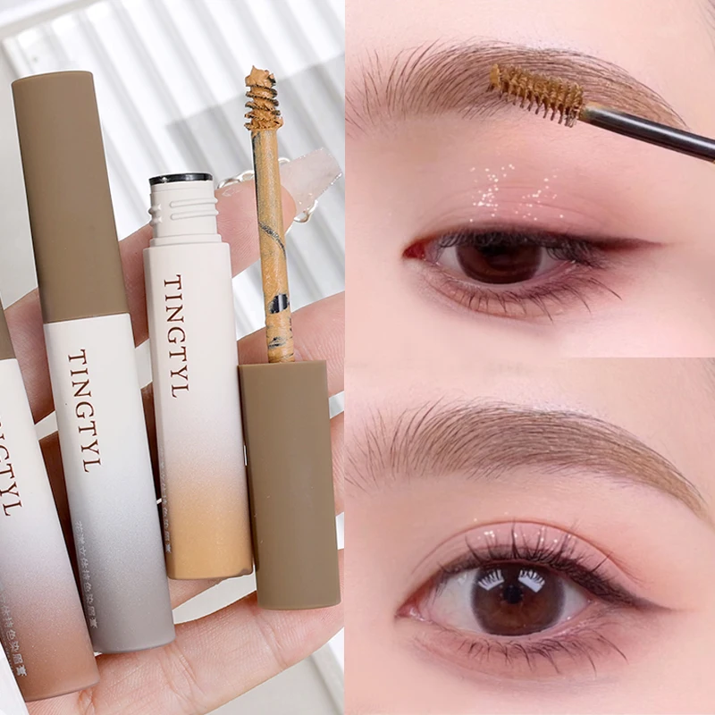 Liquid Eyebrow Cream Gel Enhancers Waterproof Long Lasting Natural Dyeing Brow Tinted Gel Cream Mascara Women Makeup Cosmetics