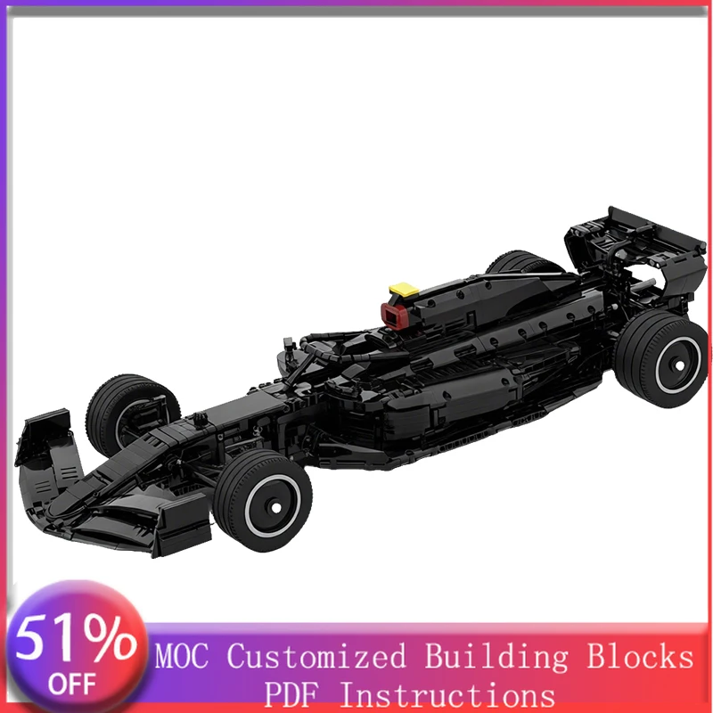 

3127 деталей, спортивный автомобиль, черный, W14, масштаб 1:8, MOC, модульный конструктор, технологичная модель, DIY, подарок для мальчиков на праздник