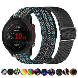 Elastic Nylon Strap For Garmin Vivoactive 4S 4 3 Forerunner 245 255S 265 Venu Plus 2 SQ Watch Band Bracelet Wristband Correa