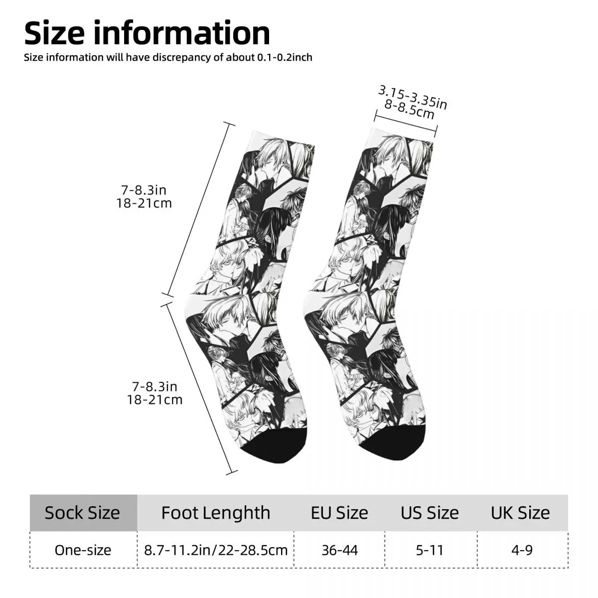 Mystic Messenger Game Socks Harajuku Stockings Autumn Anti Slip Men Socks Soft Cartoon Anime Cosplay Design Running Sports Socks