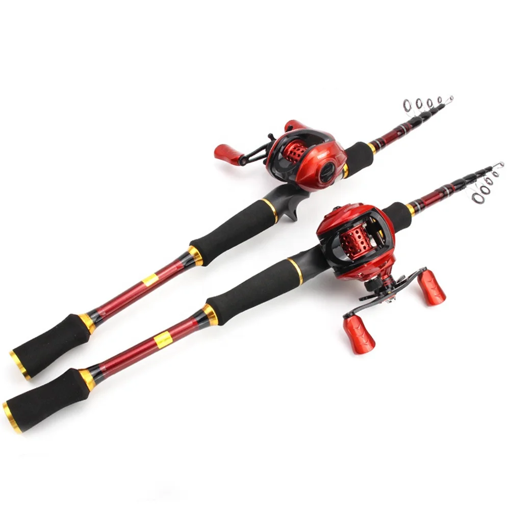 

.8m 2.1m 2.4m 2.7m Telescopic Fishing Rod and Reel Set