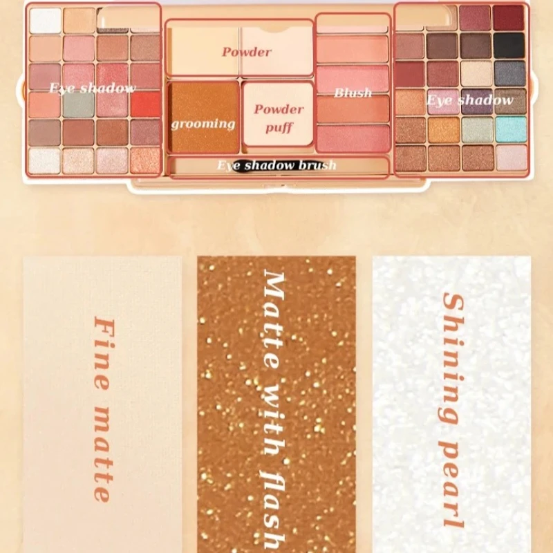 

Makeup Kits Full Sets Box for Professional 48 Colors Glitter Eyeshadow Concealer Blush Powder Palette Cosmetic Gifts for Women's