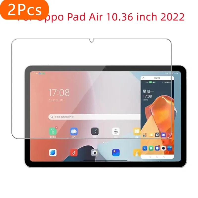

2 шт., защитная пленка из закаленного стекла 9H для планшета Oppo Pad Air 10,36 дюйма, 2022, ультра прозрачная защитная пленка против царапин