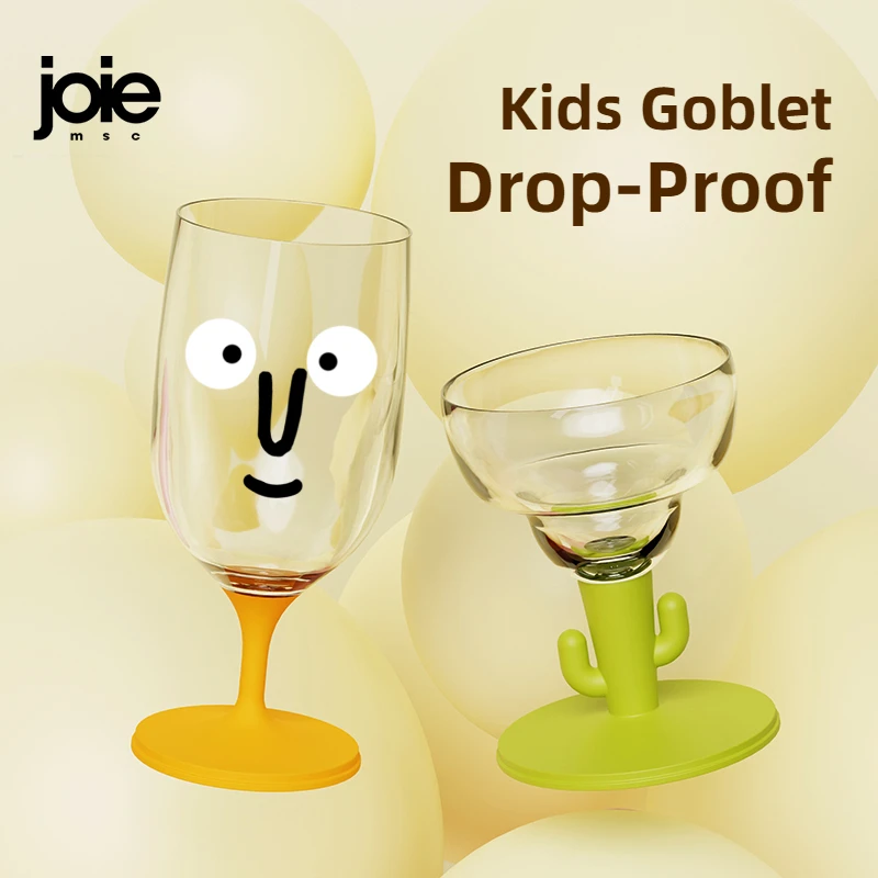 

Joie Kids Goblet Plastic Wine Cup Drop Proof Wine Glass Cup Baby Goblet Cup Baby Cup Wine Glass Beverage Mug Milk Bottle