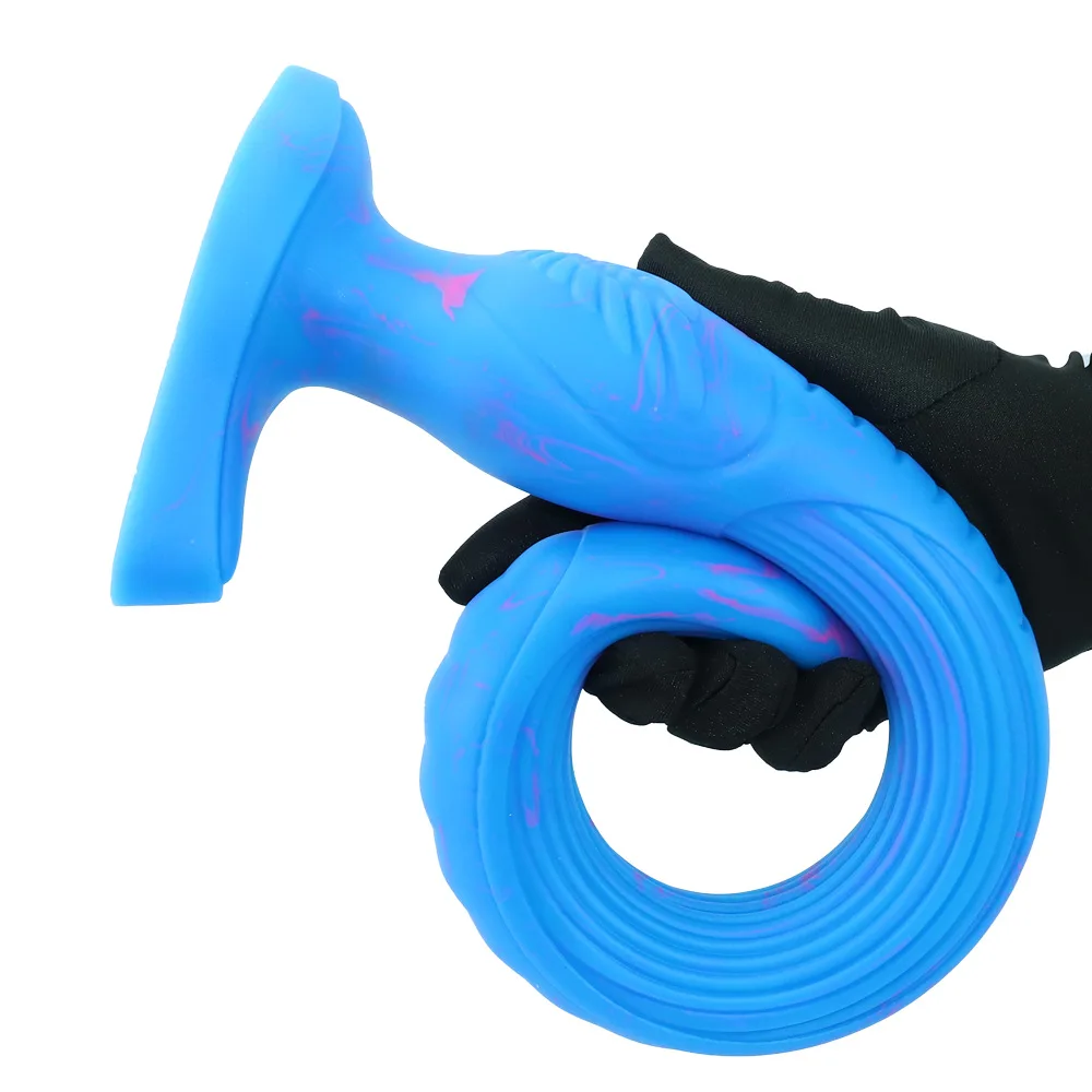 Ultra long abyss tentacle anal plug suction cup Long term wearing Squid Beard False Penis Silicone Male and Female Masturbator 6