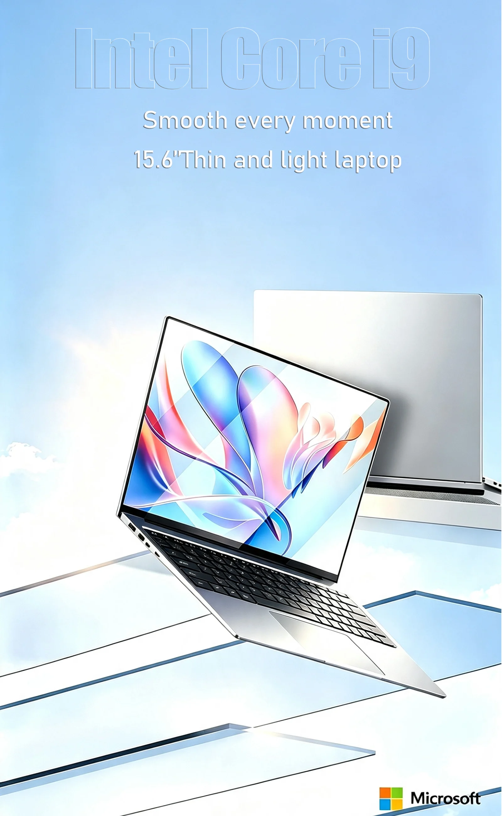 15.6' Ultra Slim Gaming Laptop 32GB 2TB Intel Core I9-9900 Windows 11 1920x1080 HD Display Office Study Computer PC