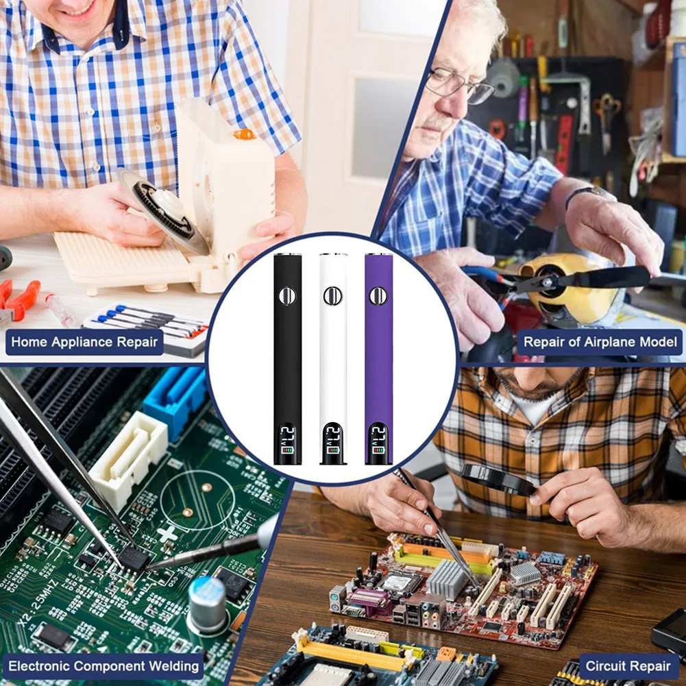 Cordless Soldering Iron Soldering Iron Kit Fast Heating Electric Soldering Iron Digital Soldering Iron for Home Appliance Repair