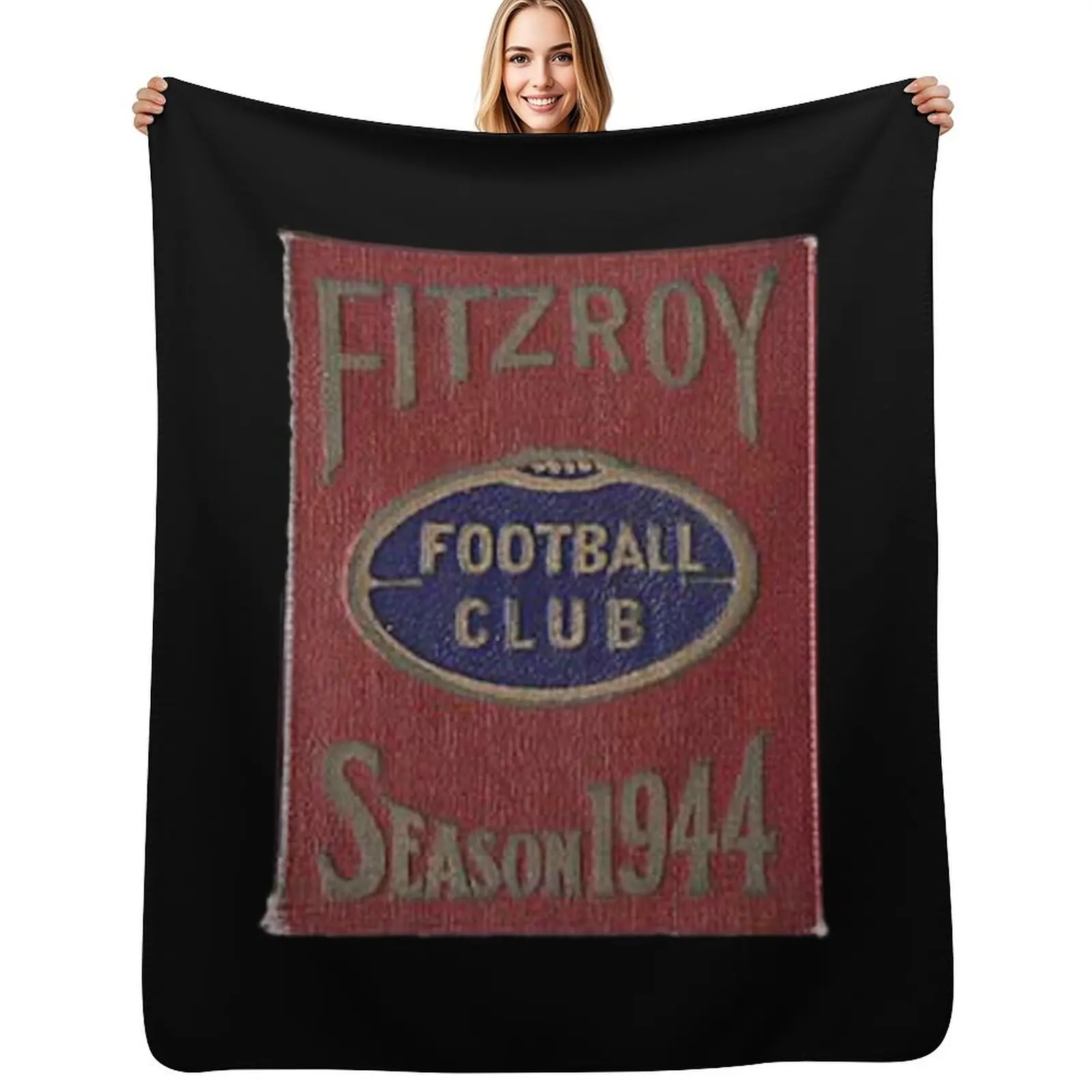 

Vintage Fitzroy football club AFL Footy Throw Blanket Cute Hairy blankets and throws Blankets