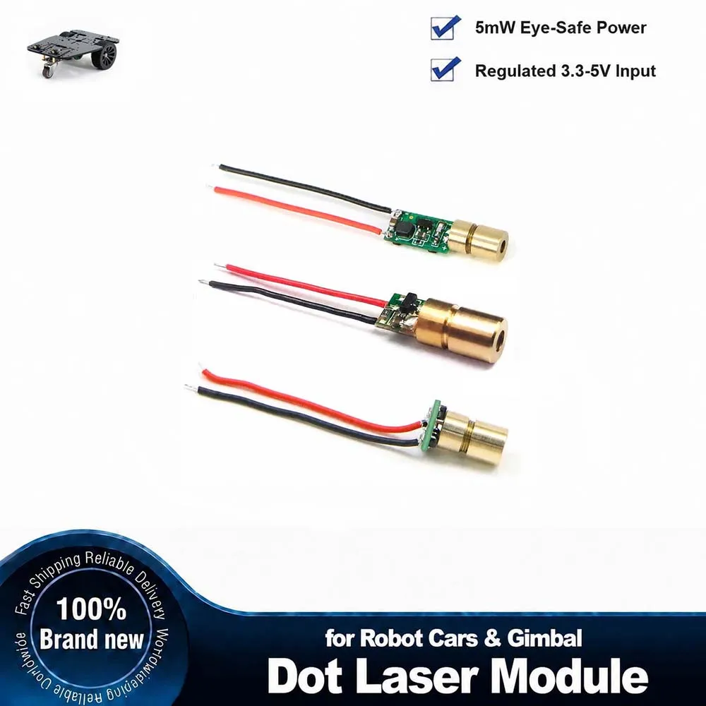 Blue-violet, Red, Green Dot Laser Module 5mW 405nm 520nm 650nm Focusable Positioning Small Laser Module Indicator Positioner