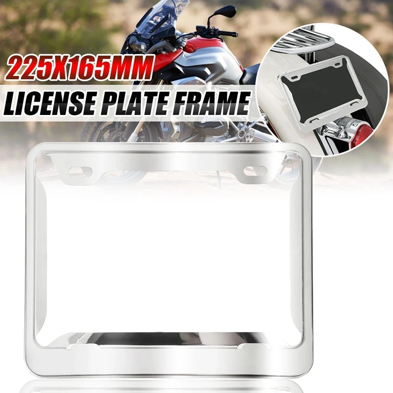 Número da placa de licença da motocicleta quadro placa capa proteção para espanha moto universal