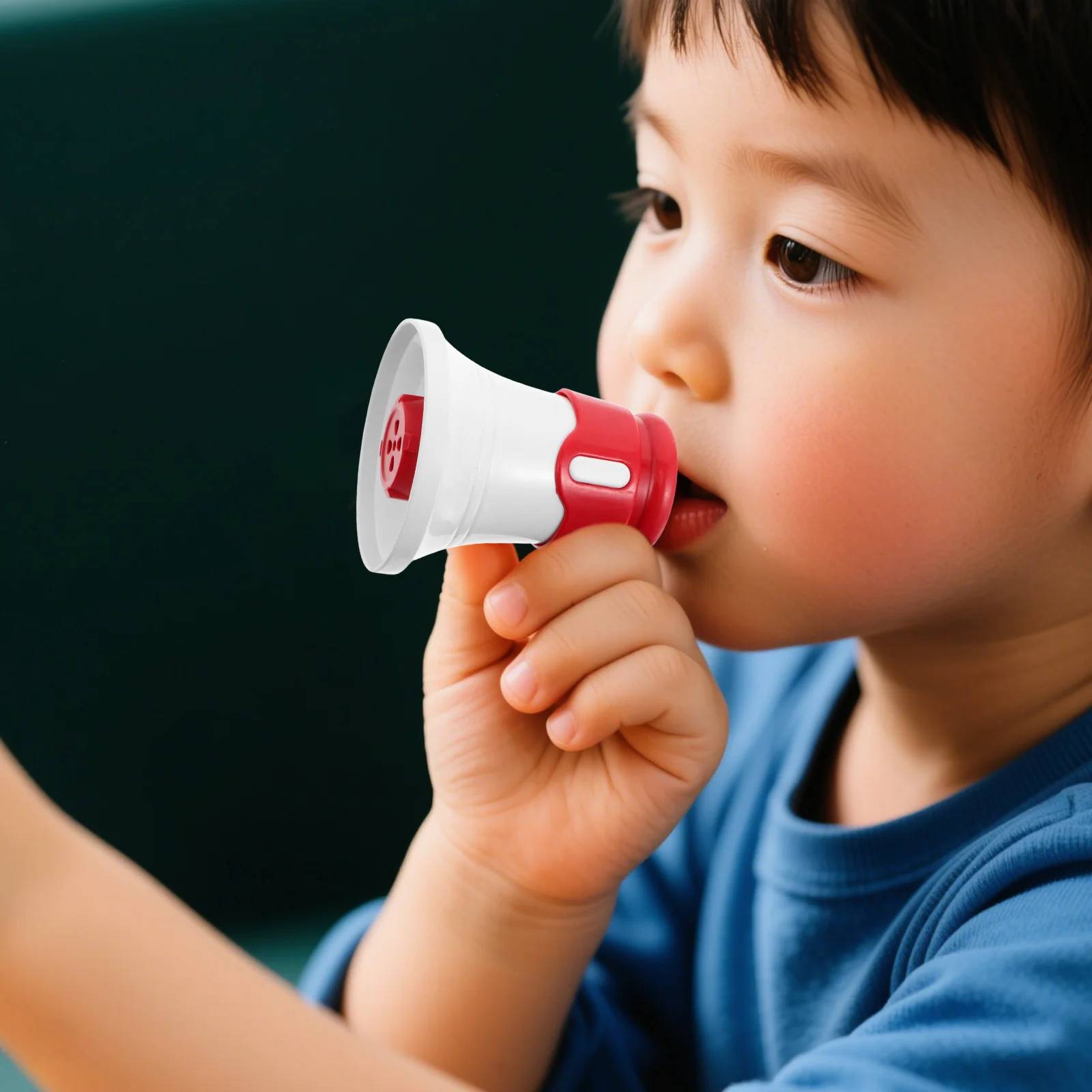 2 قطعة مكبر الصوت الصغير المحمول المفاتيح مكبر للصوت للأطفال الأحداث في الهواء الطلق واضح الصوت مكبر صوت محمول لتقوم بها بنفسك العلامات حقائب الظهر