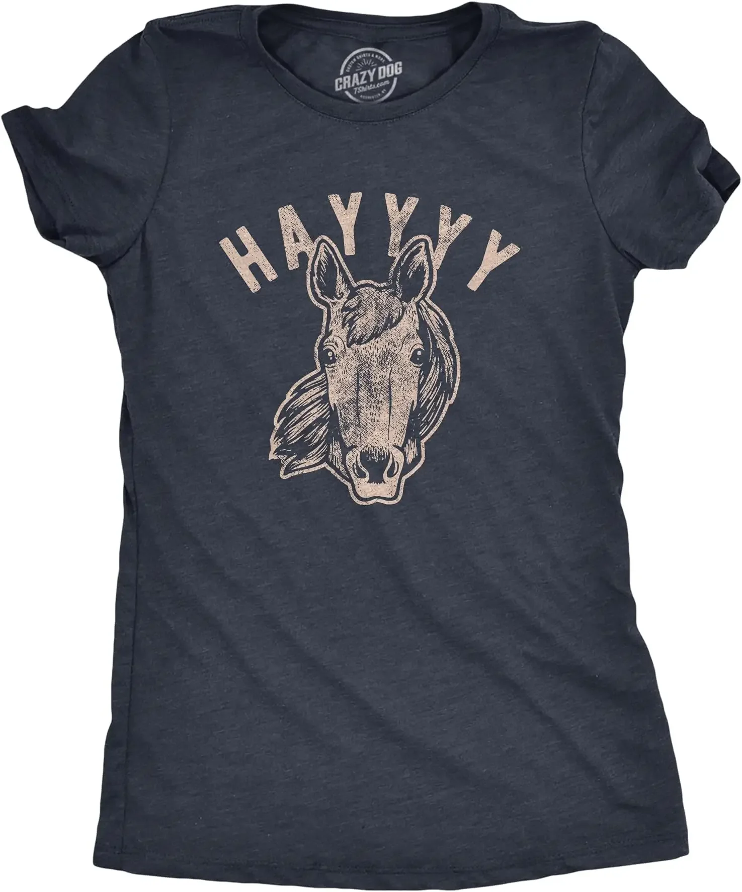 Womens Hayyy Tshirt Funny Hay is for Horses Hello Sarcastic Hilarious Graphic Novelty Tee Anime Graphic T-shirts for Men Women